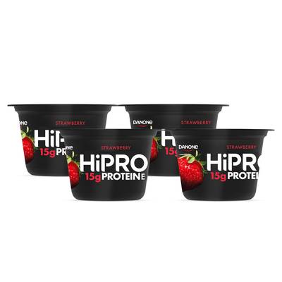 HiPRO Yaourt fraise protéiné 0%mg, Lot de 2 - 2x160g