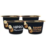 HiPRO Yaourt banane beurre cacahuète protéiné 0% mg, Lot de 2 - 2x160g