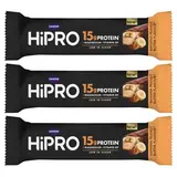 HiPRO Barre protéinée saveur banane, beurre de cacahuètes, Lot de 3x45g