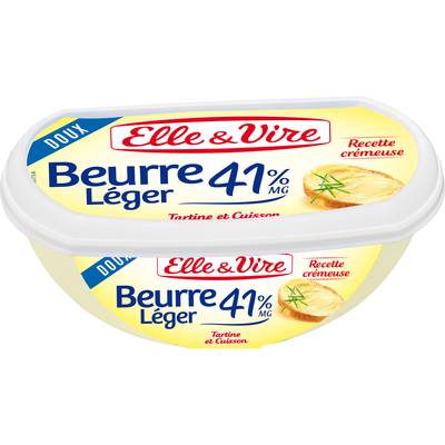 Elle&Vire Beurrier tendre doux allégé 41%mg, 250g