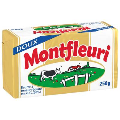 Montfleuri Beurre doux allégé, 250g