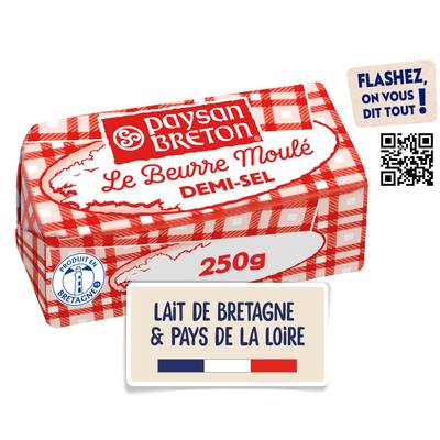 Paysan Breton Beurre moulé Demi Sel, 250g