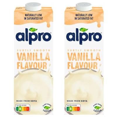 Alpro Boisson Soja Vanille, Lot de 2x1l