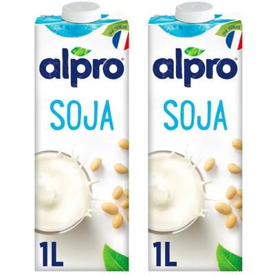 Alpro Boisson Végétale au Soja, Lot de 2x1l