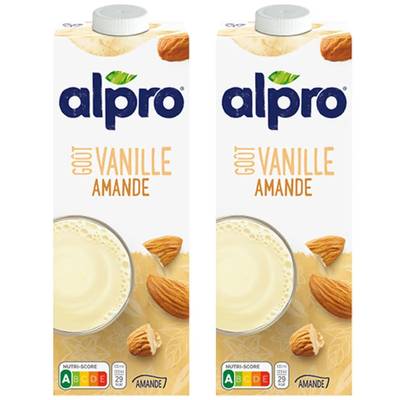 Alpro Boisson Amande Vanille, Lot de 2x1l