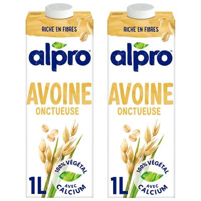 Alpro Boisson végétale avoine, Lot de 2x1l