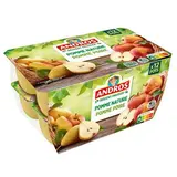 Andros Compote pomme nature, pomme poire, 12x100g
