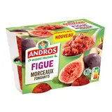 Andros Dessert fruitier avec morceaux figue, 4x100g