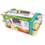 Charles et Alice Pomme nature sans sucre ajouté, 16x100g