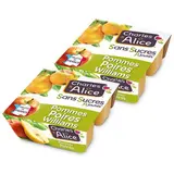 Charles et Alice Pomme poire sans sucre ajouté, Lot de 2 - 4x100g