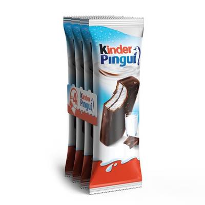 Kinder Genoise fourrée au lait et cacao, 4x30g