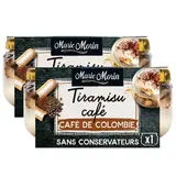 Marie Morin Tiramisu au café de Colombie, Lot de 2x80g
