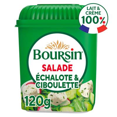 Boursin Dés de fromage échalote et ciboulette, 120g