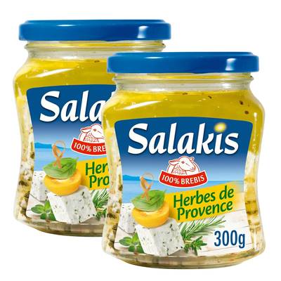Salakis Fromage de brebis aux herbes de Provence, Lot de 2x300g