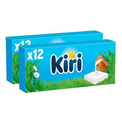 Kiri Fromage Fondu, Lot de 2x12 portions - 216g