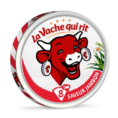 La vache qui rit Fromage fondu saveur jambon, 8 portions - 133g