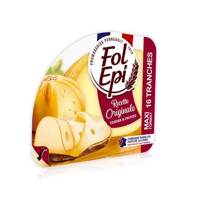 Fol Epi Fromage en tranches tendre et fruité, 16 tranches - 308g