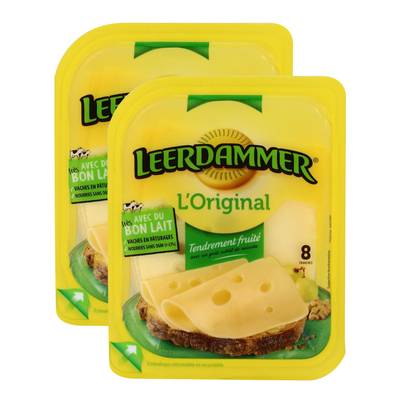 Leerdammer Leerdammer Tranches 200g, Lot de 2x8 tranches