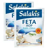 Salakis Féta Brebis Chèvre AOP, Lot de 2x150g
