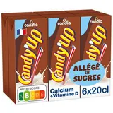 Candy-Up Boisson lactée chocolat allégée UHT, 6X20cl