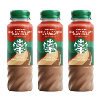 Starbucks Noisette macchiato - café frais, Lot de 3x220ml