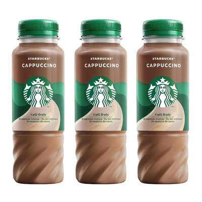 Starbucks Cappuccino - café frais, Lot de 3x220ml