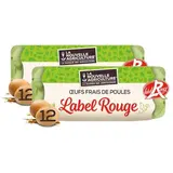 La Nouvelle Agriculture Oeufs plein air Label Rouge, Lot de 2x12 oeufs
