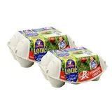 Loué Oeufs fermiers Label Rouge IGP, calibre moyen/gros, Lot de 2x6 oeufs