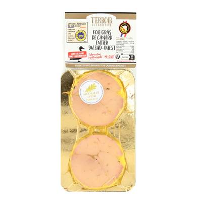 Terroir de Caractère Duo de Foie Gras de Canard Entier IGP des Landes, 2 tranches - 70g