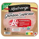Madrange Jambon Supérieur Label Rouge, 4 tranches - 160g