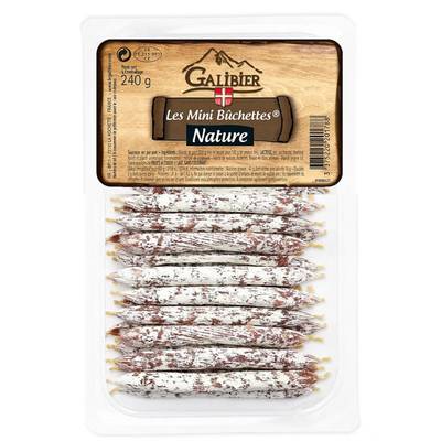 Galibier Mini Bûchettes Saucisson Nature, 240g