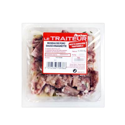 Auchan Le Traiteur Museau de Porc Sauce Vinaigrette, 300g