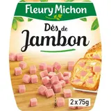 Fleury Michon Dés de Jambon de Paris, 2x75g