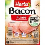 Herta Bacon Fumé au Bois de Hêtre, 10 tranches - 100g