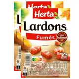 Herta Lardons Fumés, Lot de 2x200g