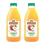 Andros Jus de Pommes Pressées, Lot de 2x1L