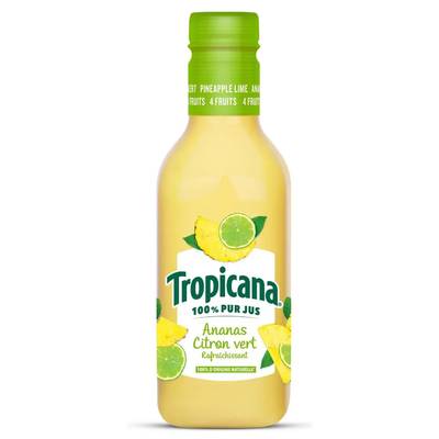 Tropicana Jus de Fruits Ananas et Citron Vert, 90cl