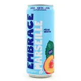 Embrace MARSEILLE, Boisson Pétillante Pêche Menthe, 33cl