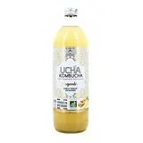 UCHA Kombucha au Gingembre, Thé Fermenté Pétillant Bio, 75cl