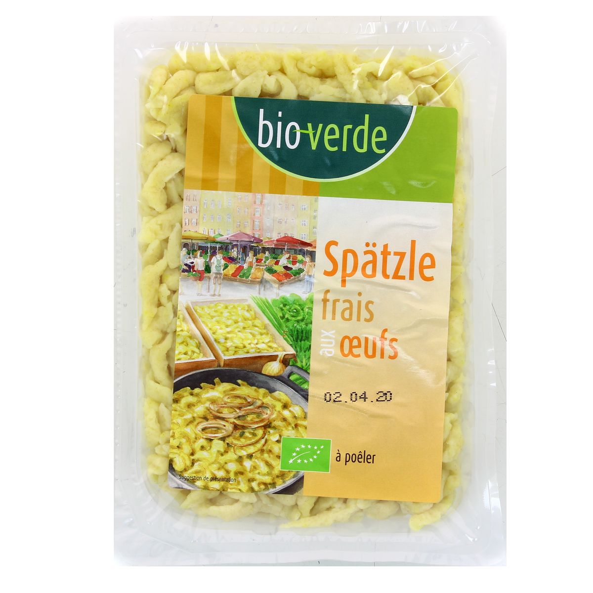 BioVerde Spätzle Frais aux Oeufs Bio, 400g