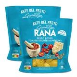 Giovanni Rana Ravioli Frais Pesto Rosso, Tomates Séchées & Pignons, Lot de 2x250g
