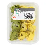 L'Italie des Pâtes Agnolotti Ricotta et Épinards, 250g