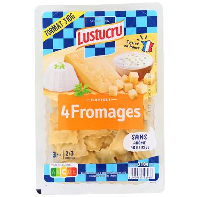 Lustucru Ravioli 4 Fromages, 310g