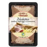 La Crêpe de Brocéliande Galettes Jambon Supérieur et Emmental, 2x150g