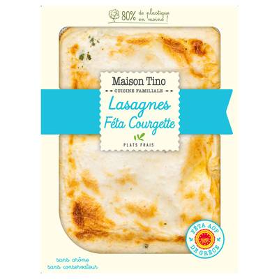 Maison Tino Lasagnes Féta Courgette, 900g