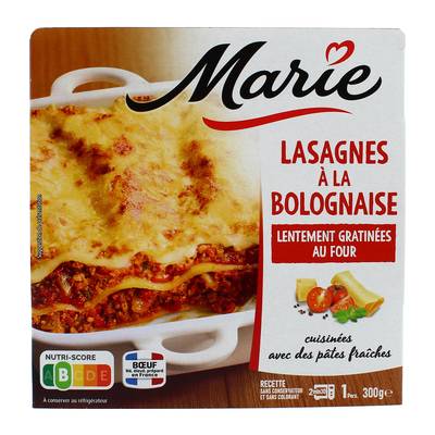 Marie Lasagnes à la Bolognaise, 1 Part - 300g