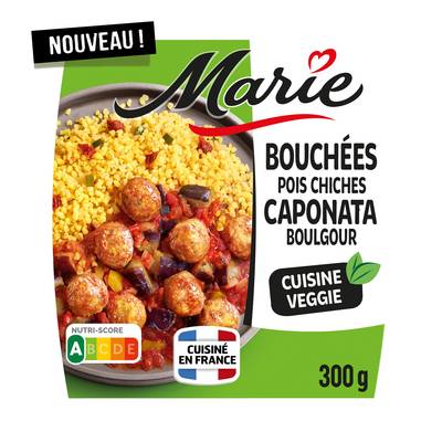 Marie Bouchées aux Pois Chiches Caponata Boulgour aux Légumes, 300g