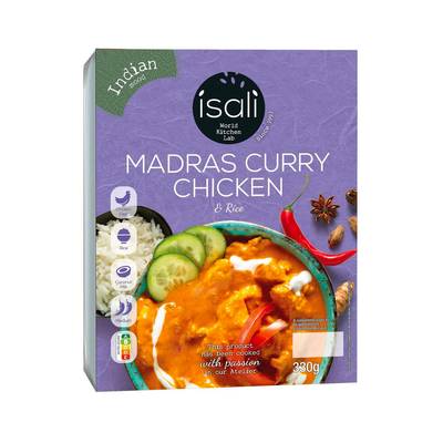 Isali Poulet Curry Madras, 330g