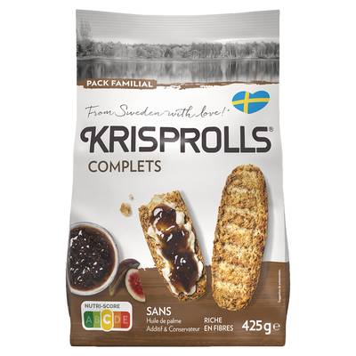 Krisprolls Petits Pains Suédois Complets, 425g