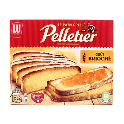 Pelletier Pain Grillé Brioché x24, 500g
